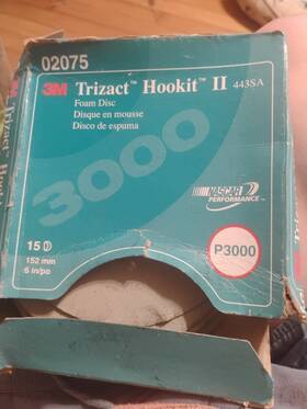 P3000 3m 02075 Trizact Hookit Ii Foam Disc 15 Count 6inch P3000 3m 02075 Trizact Hookit Ii Foam Disc 15 Count 6inch