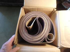 P150 3m 332d 2x- Nos Box Of 10 Sanding Belts Film-lok- Inch By 168 Grade P150 3m 332d 2x- Nos Box Of 10 Sanding Belts Film-lok- Inch By 168 Grade