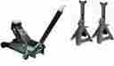 61197 Pittsburgh 3 Ton Steel Heavy Duty Floor Jack With Rapid Pump 6 Stands Cars 042100054163 61197 Pittsburgh 3 Ton Steel Heavy Duty Floor Jack With Rapid Pump 6 Stands Cars 042100054163