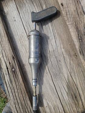 5545 Alemite Vintage Lubricator Grease Gun Push Type Pressure Fed Model