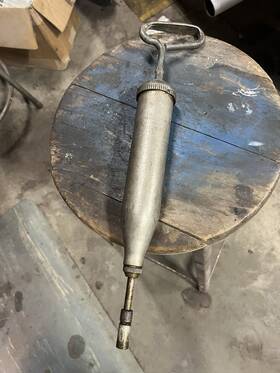 6556-z Alemite Antique Model Push Type Grease Gun