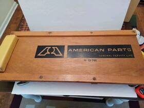13-761 American Parts Vtg Wooden Mechanics Creeper General Seevice No 13-761/36 Inch X 15