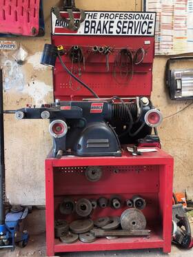 400b Ammco Brake Lathe With Tooling And Stand Professional Service Setup