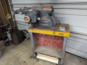 6775a Ammco Brake Lathe 6900 Double Face Clamping Disk Chip Pan And Stand 6775a Ammco Brake Lathe 6900 Double Face Clamping Disk Chip Pan And Stand