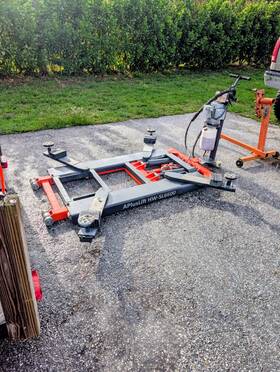 Apluslift Hw-sl6600x 6600lb Portable Mid Rise Scissor Lift 55 Inch Lifting Height