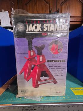 Arcan 7-0006p 6 Ton Capicity Jack Stands With Locking Pin Excellent Used Condition