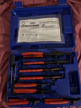 Ast9401 Astro Pneumatic Snap Ring Plier Set 10 Pc