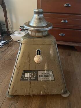 3055221 Bada Company Micro Precision M-60 Wheel Balancer Vintage 3055221 Bada Company Micro Precision M-60 Wheel Balancer Vintage