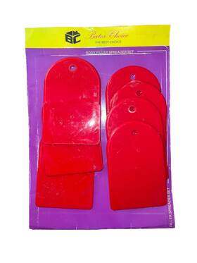 Bfsa10b204 Bates Choice Pro Body Filler Spreader 2.65 Inch 7 Pack Red Plastic Epoxy Bfsa10b204 Bates Choice Pro Body Filler Spreader 2.65 Inch 7 Pack Red Plastic Epoxy