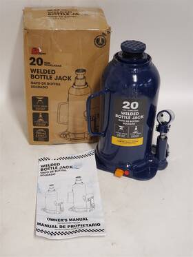 At92003ur Big Red 20 Ton 40 000 Lbs Torin Welded Hydraulic Car Bottle Jack Blue