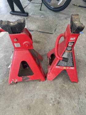 T412002 Big Red 12-ton Heavy-duty Jack Stands 2-pack