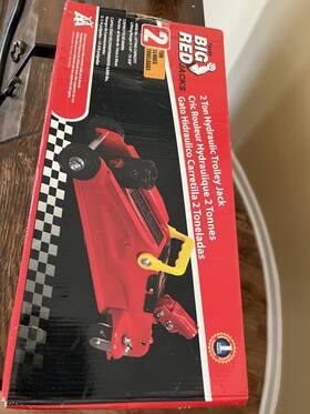 T820021 Big Red Hydraulic Trolley Car Jack 2-ton Floor Lift For Tire Change Heavy Duty