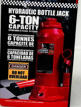 T90603 Big Red Torin 6 Ton Hydraulic Welded Bottle Jack T90603 Big Red Torin 6 Ton Hydraulic Welded Bottle Jack