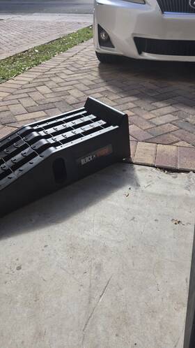 Psr295 Black Widow Plastic Car Service Ramps - Lifts Vehicles 6.25 Inch H For Mai