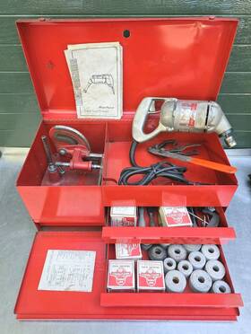 Vg-168 Blue Point Snap On Valve Seat Grinder Kit With Tool Box