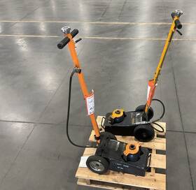 Ya1731 Blue Point Set Of 2 Blue-point Heavy Duty 22 Ton Air Operated Floor Jack Wheels Lift Ya1731 Blue Point Set Of 2 Blue-point Heavy Duty 22 Ton Air Operated Floor Jack Wheels Lift