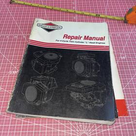 Briggs & Stratton 271172-11/96 And Repair Manual 4 Cycle Twin Cylinder L Head Engine Book