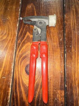 Vt1116 C-horse Red Forged Steel Wheel Weight Hammer Pliers Balancing Repair Removal Tool
