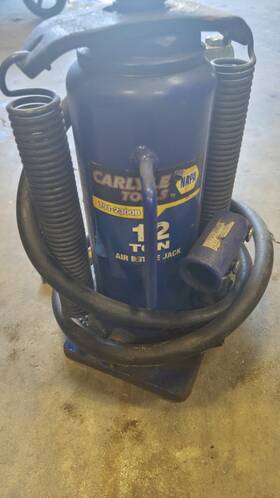Carlyle 791-2300b 12 Ton Air Hydraulic Bottle Jack Used/great Condition #791-2300b