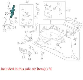 13500014 Chevrolet 2009-2012 Traverse Fl Floor Jack Used Oem