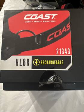 Cos21343 Coast 21343 Hl8r Rechargeable Pure Beam Focusing Led Headlamp Cos21343 Coast 21343 Hl8r Rechargeable Pure Beam Focusing Led Headlamp
