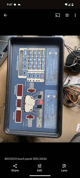 85010013 Coats Touch Panel 1250 2d/3d