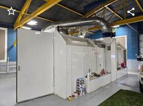 Baf-24 Col-met Down Draft Automotive Paint Spray Booth With All Hvac And Accessories Baf-24 Col-met Down Draft Automotive Paint Spray Booth With All Hvac And Accessories