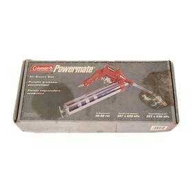 24-0082ct Coleman Nos Colman Air Grease Gun 30 - 90 Psi Pistol Grip