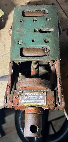 Dayton 2z637 Vintage Two Gear Scissor Jack Chevy Ford Dodge Mopar Pontiac