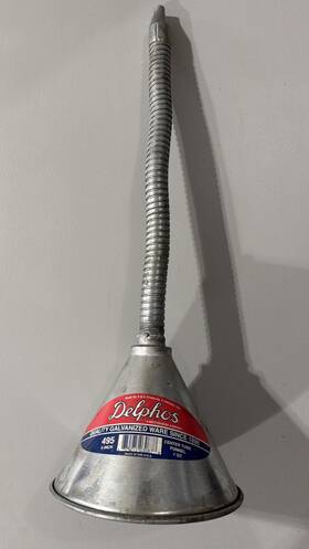 Delphos 679275030878 1 Quart Galvanized Steel Transmission Funnel With Flexible Spout 495