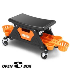 Dna Motoring Npm70222 Open Box 25.5 Inch L X 17.5 W Seat Car Repair Mechanic Stool With Swivel Caster Wheels