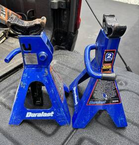 42002h016441b Duralast Set Of 2 2-ton Car Jack Stands In Blue 42002h016441b Duralast Set Of 2 2-ton Car Jack Stands In Blue