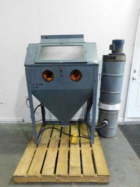 3z850 Econoline Grainger Abrasive Blast Cabinet Siphon Feed Sand Blaster