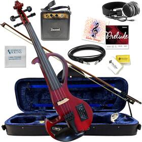 Electric Violin 680226069182 Bunnel Edge Outfit 4/4 Full Size Red Kennedy Violins Electric Violin 680226069182 Bunnel Edge Outfit 4/4 Full Size Red Kennedy Violins