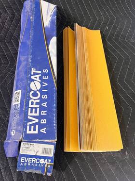 217080 Evercoat 80 Grit Sanding Sheets 2.75 X 17.5 Inch Hook-it Velcro