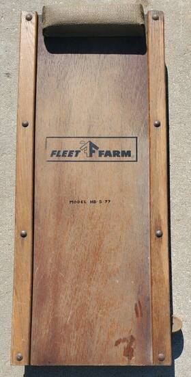 Hd-s-77 Fleet Farm Vintage Mechanic Automotive Wooden Creeper Model