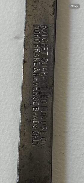 4564 Ford Ratchet Guaranteed For Use On Brake And Reverse Bands Only