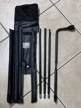 8c34-17005-aa Ford S2tja Jack Handle And Lug Wrench Tool Kit Soft Store Bag