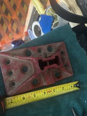 C6-24 Hi Lift Jack Red Cast Foot Piece Part #c6-24