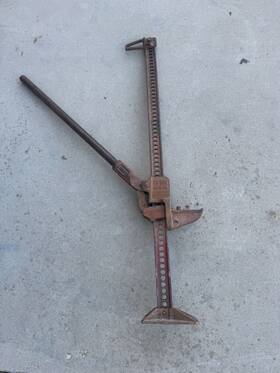Pj-485 Hi-lift Jack Co. Capacity 7 000 Lbs. Drawer 228 Bloomfield Indiana