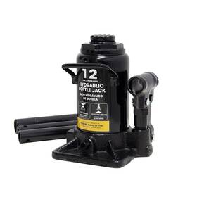 Hpdmc 688207161696 12 Ton 24000 Lb Capacity Hydraulic Stubby Low Profile Welded Bottle Jack With Case