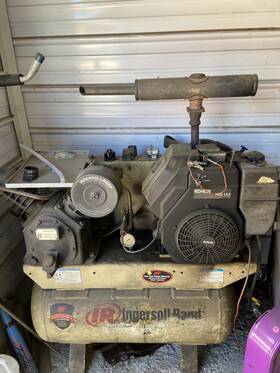 5095150 Ingersoll Rand 2475 Gas Drive Air Compressor - Kohler