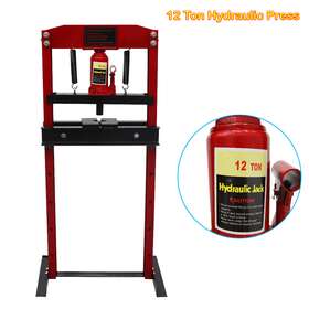 239815 Intsupermai Manual Hydraulic Press Workshop Shop Floor Standing 12 Ton Capacity
