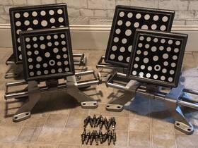 Eak0268j52a John Bean Universal Wheel Clamps Set Of 4 And Shatter Proof Imaging Targets