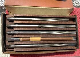 Kent-moore J-9345-01 Vtg Set Of 5 3/8ft Drive Valve Guide Reamers No. J-9345-01-as Pictured