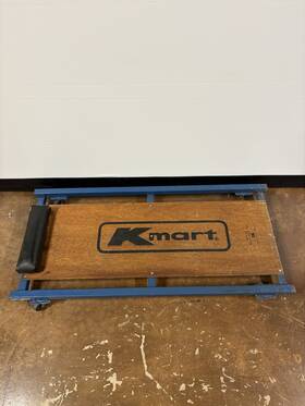 Kcp100 Kmart Vintage Hardwood Mechanics Creeper Shop Man Cave Garage Tool