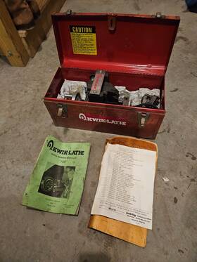 108-0005-04 Kwik-way Kwik-lathe Inch 108 Automotive Lathe Steel Case 108-0005-04 Kwik-way Kwik-lathe Inch 108 Automotive Lathe Steel Case