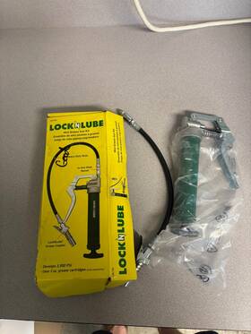 Locknlube Lnl156 Mini Grease Gun Kit Compact 3oz Coupler Hose Portable