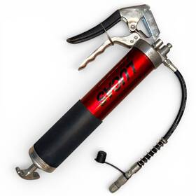 P09721 Lucas Heavy Duty Grease Gun Manual Lever Type W Hose Used P09721 Lucas Heavy Duty Grease Gun Manual Lever Type W Hose Used