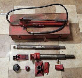 Jpk108a Mac Tools 10 Ton Capacity Hydraulic Porta Power Kit Used